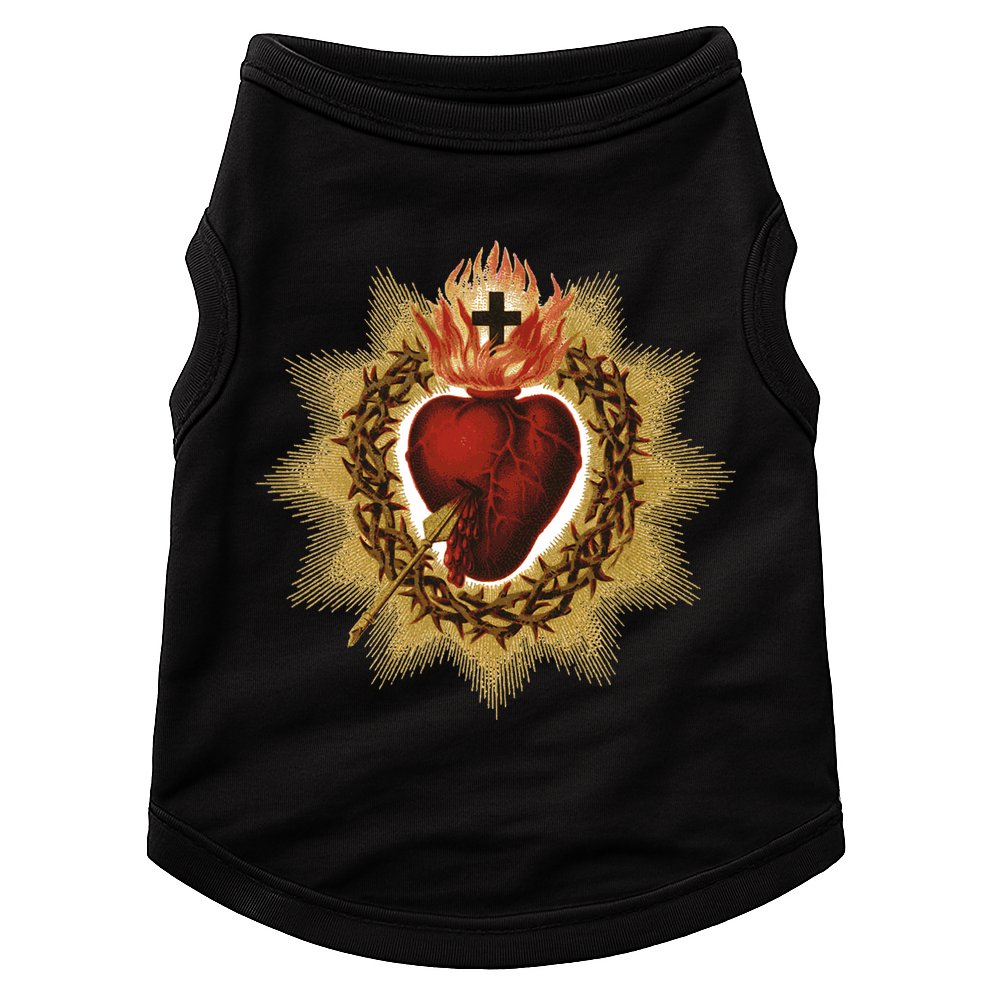 The Sacred Heart Of Jesus Catholic Icon Doggie Tank