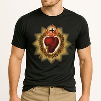 The Sacred Heart Of Jesus Catholic Icon Cooling Performance Crew T-Shirt