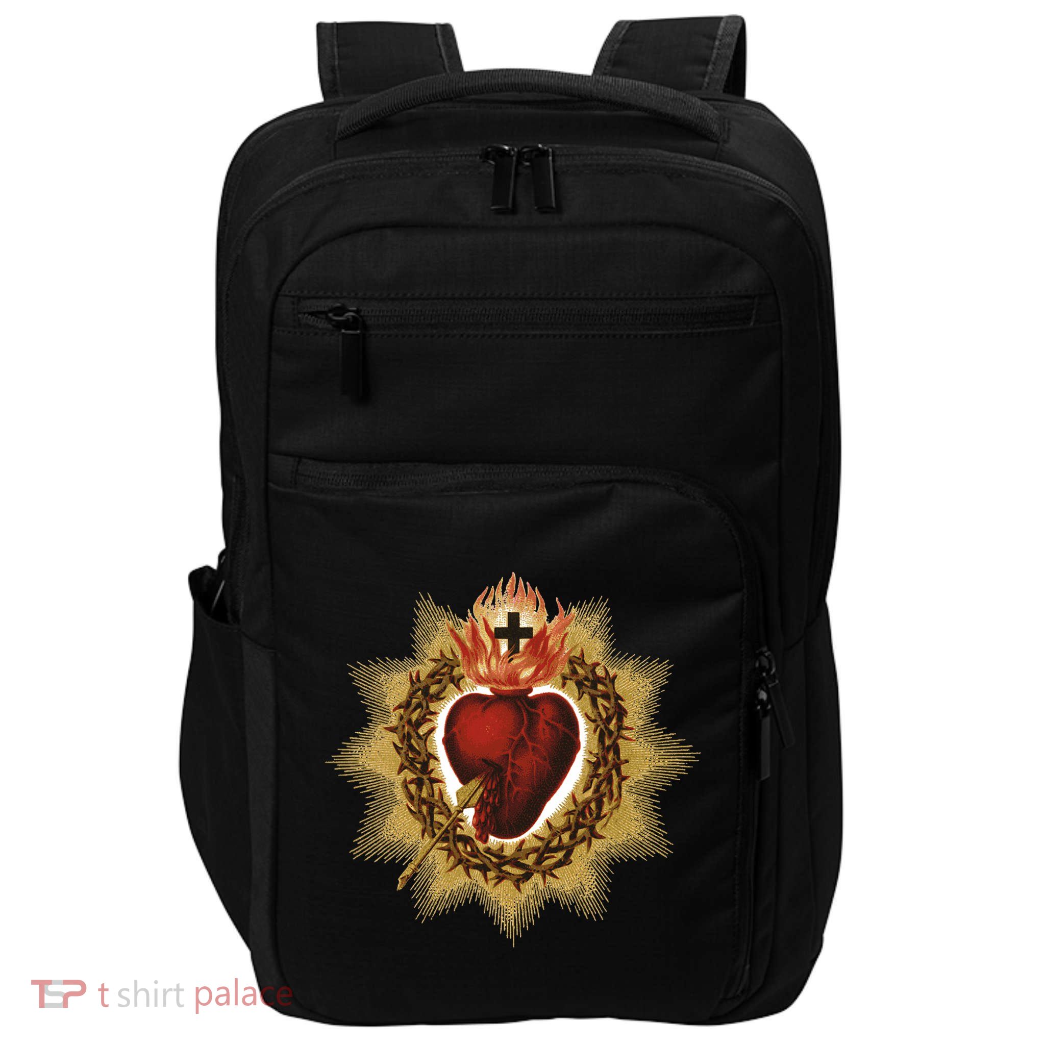 The Sacred Heart Of Jesus Catholic Icon Impact Tech Backpack
