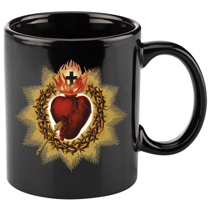 The Sacred Heart Of Jesus Catholic Icon 11oz C Handle Ceramic Mug