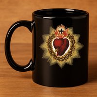 The Sacred Heart Of Jesus Catholic Icon 11oz C Handle Ceramic Mug