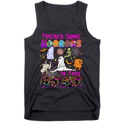 Theres Some Horrors In This House Ghost Pumpkin Halloween Tank Top