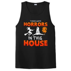 There's Some Horrors In This House Funny Humor Halloween PosiCharge Competitor Tank