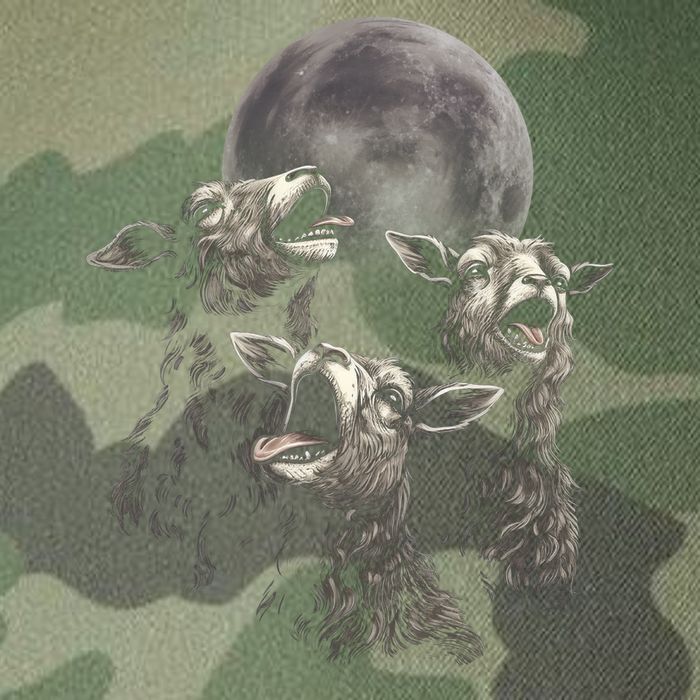Three Sheeps Howling To The Moon Legacy Tie Dye Trucker Hat