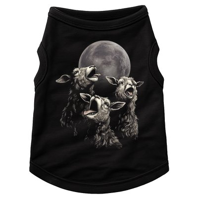 Three Sheeps Howling To The Moon Doggie Tank
