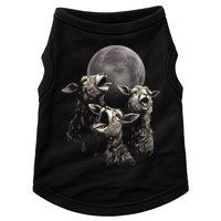 Three Sheeps Howling To The Moon Doggie Tank