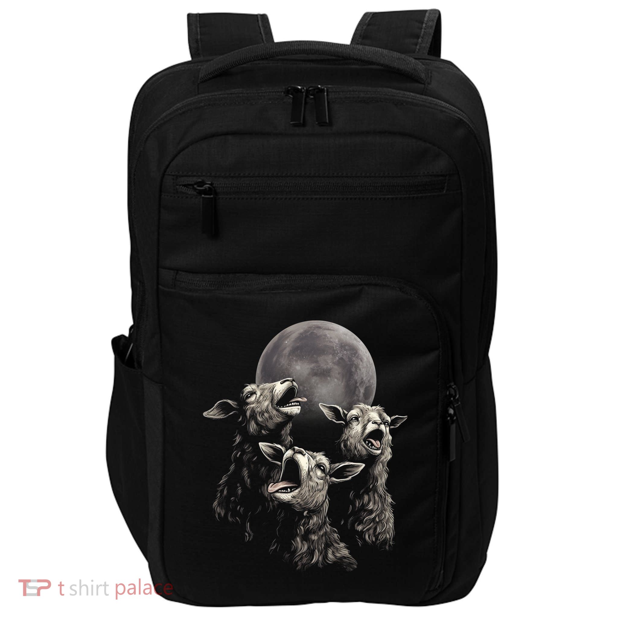 Three Sheeps Howling To The Moon Impact Tech Backpack