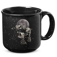 Three Sheeps Howling To The Moon 15oz Campfire Ceramic Mug