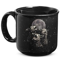 Three Sheeps Howling To The Moon 15oz Campfire Ceramic Mug