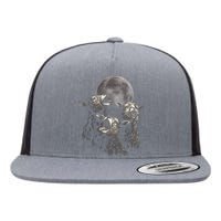 Three Sheeps Howling To The Moon Flat Bill Trucker Hat