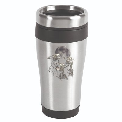 Three Sheeps Howling To The Moon 16oz Travel Tumbler