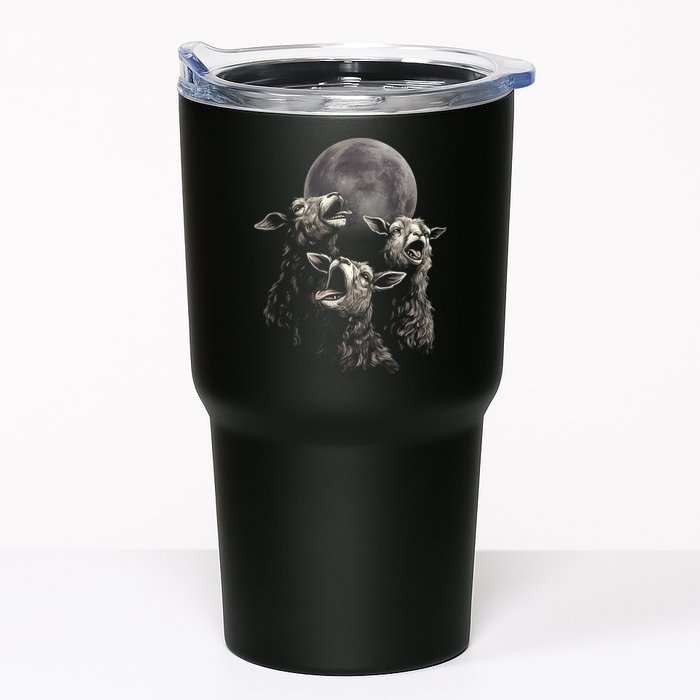 Three Sheeps Howling To The Moon Tumbler