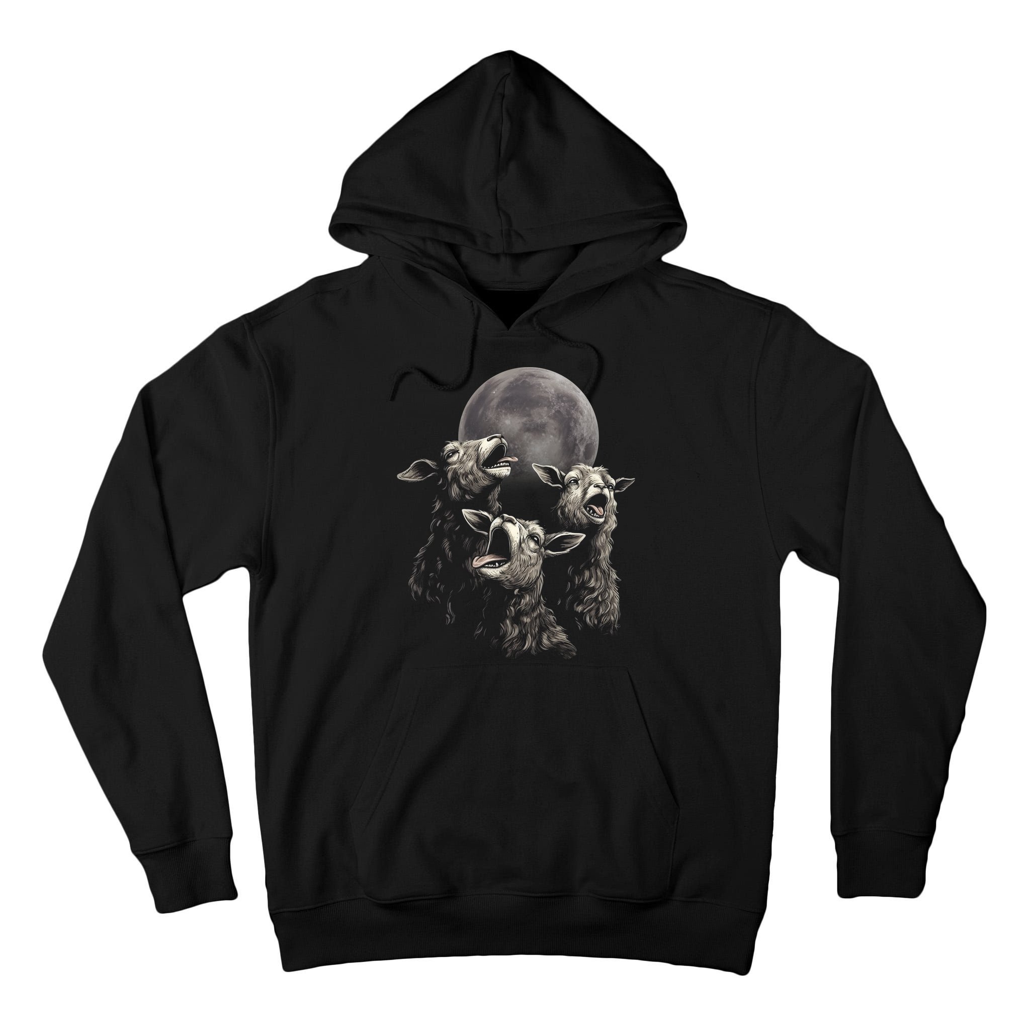 Three Sheeps Howling To The Moon Tall Hoodie