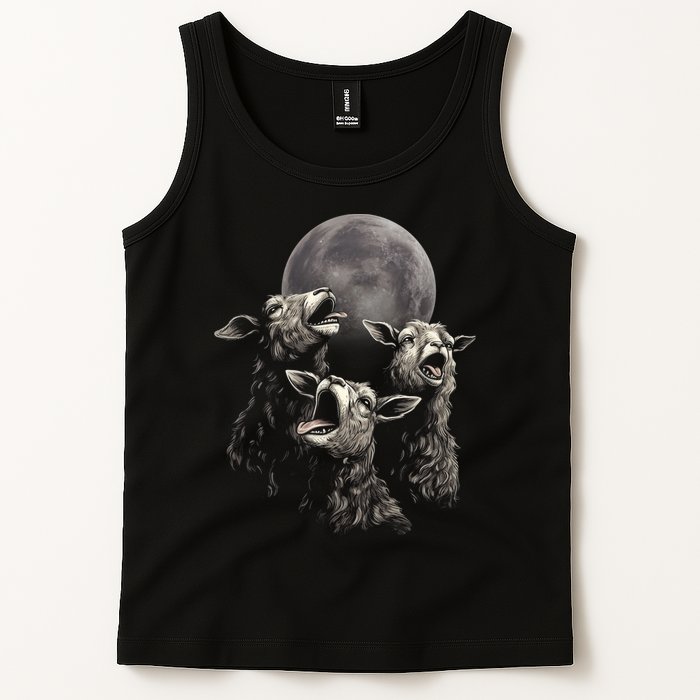 Three Sheeps Howling To The Moon Tank Top