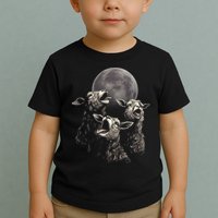 Three Sheeps Howling To The Moon Toddler T-Shirt