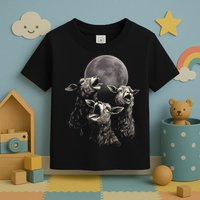 Three Sheeps Howling To The Moon Toddler T-Shirt