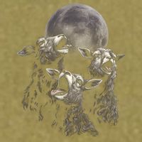 Three Sheeps Howling To The Moon Garment-Dyed Women's Muscle Tee