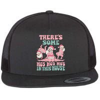 Theres Some Hos In This House Funny Santa Twerk Christmas Flatbill Hat