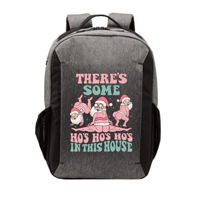 Theres Some Hos In This House Funny Santa Twerk Christmas Vector Backpack