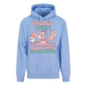 Theres Some Hos In This House Funny Santa Twerk Christmas Unisex Surf Hoodie