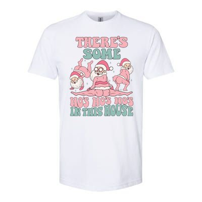 Theres Some Hos In This House Funny Santa Twerk Christmas Softstyle® CVC T-Shirt