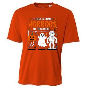 ThereS Some Horrors In This House Halloween Party Costume Gift Cooling Performance Crew T-Shirt