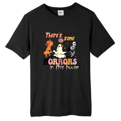 Theres Some Horrors In This House Halloween Funny Ghost Pumpkin Gift Tall Fusion ChromaSoft Performance T-Shirt