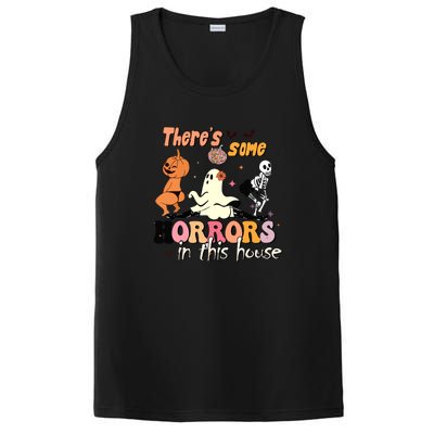 Theres Some Horrors In This House Halloween Funny Ghost Pumpkin Gift PosiCharge Competitor Tank