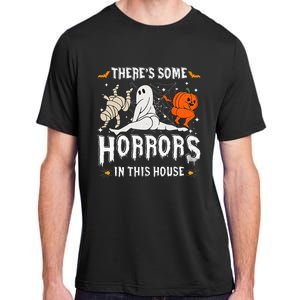 Theres Some Horrors In This House Ghost Pumpkin Halloween Adult ChromaSoft Performance T-Shirt