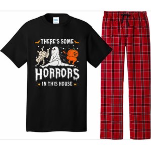 Theres Some Horrors In This House Ghost Pumpkin Halloween Pajama Set