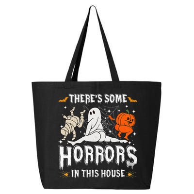 Theres Some Horrors In This House Ghost Pumpkin Halloween 25L Jumbo Tote