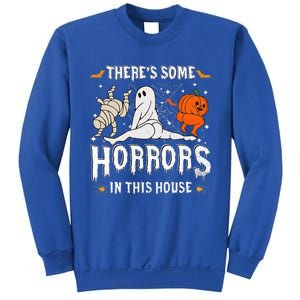 Theres Some Horrors In This House Ghost Pumpkin Halloween Sweatshirt