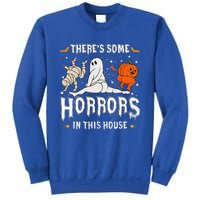 Theres Some Horrors In This House Ghost Pumpkin Halloween Sweatshirt