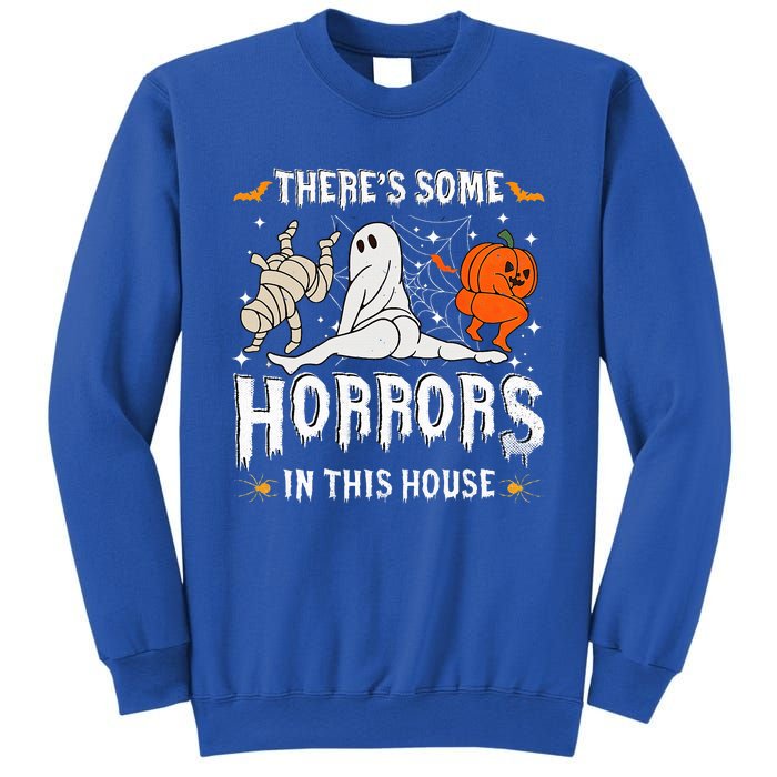 Theres Some Horrors In This House Ghost Pumpkin Halloween Sweatshirt