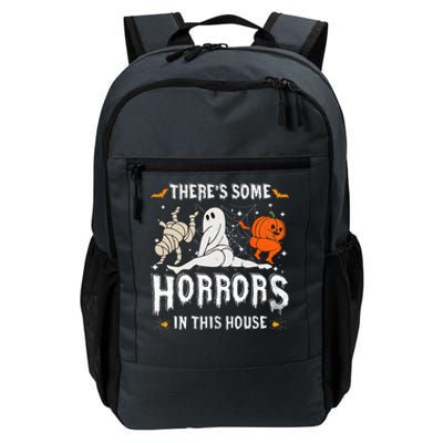 Theres Some Horrors In This House Ghost Pumpkin Halloween Daily Commute Backpack