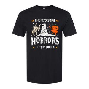 Theres Some Horrors In This House Ghost Pumpkin Halloween Softstyle CVC T-Shirt