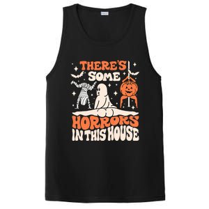 ThereS Some Horrors In This House Ghost Pumpkin Halloween PosiCharge Competitor Tank