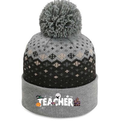 Teacher School Halloween Great Gift The Baniff Cuffed Pom Beanie