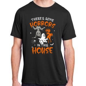 Theres Some Horrors In This House Ghost Pumpkin Halloween Adult ChromaSoft Performance T-Shirt