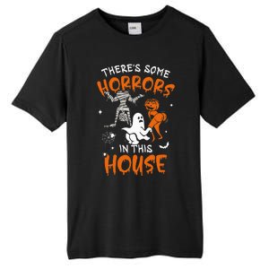 Theres Some Horrors In This House Ghost Pumpkin Halloween Tall Fusion ChromaSoft Performance T-Shirt