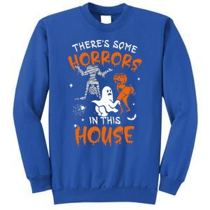 Theres Some Horrors In This House Ghost Pumpkin Halloween Sweatshirt