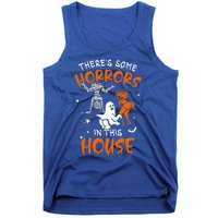 Theres Some Horrors In This House Ghost Pumpkin Halloween Tank Top