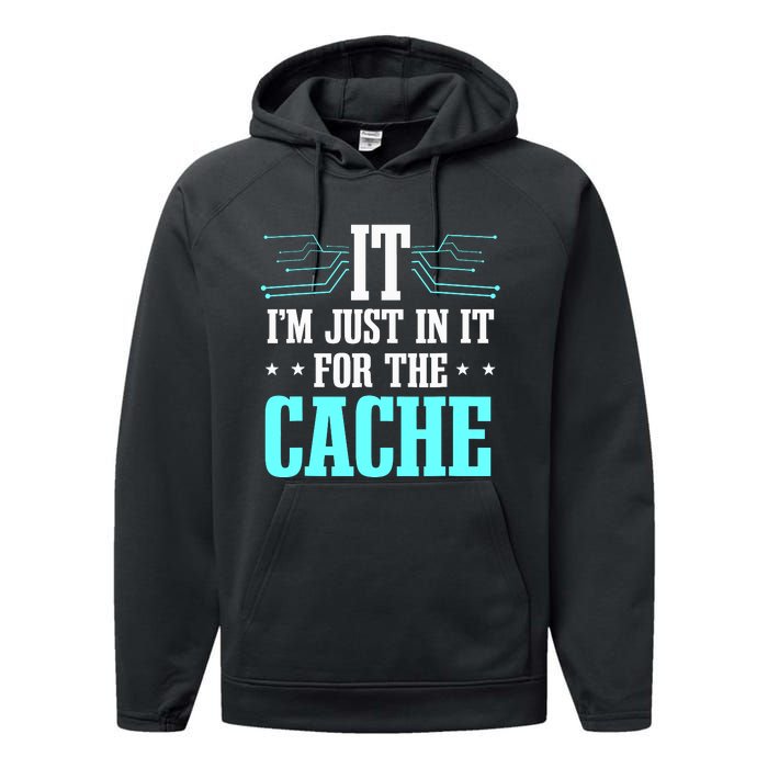 Tech Support Help Desk It Cache Call Center Agent Performance Fleece Hoodie