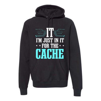 Tech Support Help Desk It Cache Call Center Agent Premium Hoodie