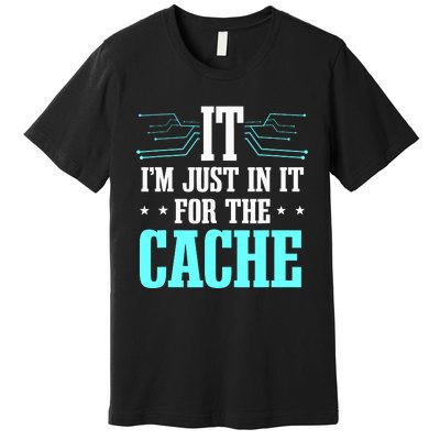 Tech Support Help Desk It Cache Call Center Agent Premium T-Shirt