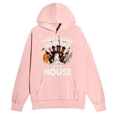 Theres Some Horrors In This House Ghost Halloween Funny Urban Pullover Hoodie