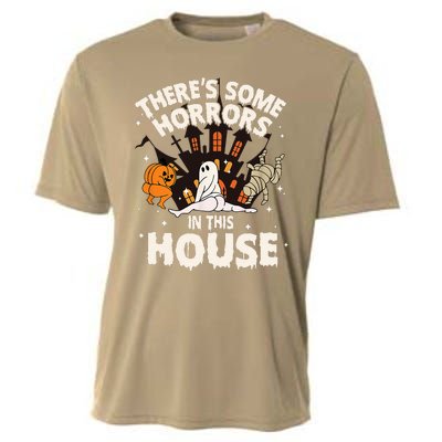 Theres Some Horrors In This House Ghost Halloween Funny Cooling Performance Crew T-Shirt