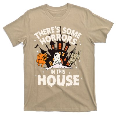 Theres Some Horrors In This House Ghost Halloween Funny T-Shirt