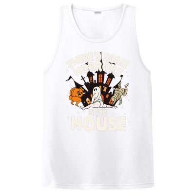 Theres Some Horrors In This House Ghost Halloween Funny PosiCharge Competitor Tank