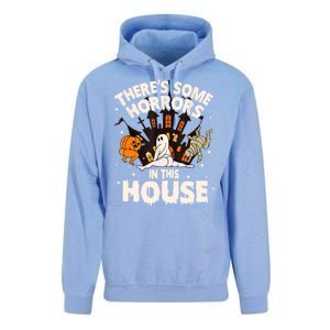 Theres Some Horrors In This House Pumpkin Ghost Halloween Unisex Surf Hoodie